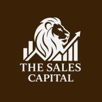 The Sales Capital lion and growth chart logo